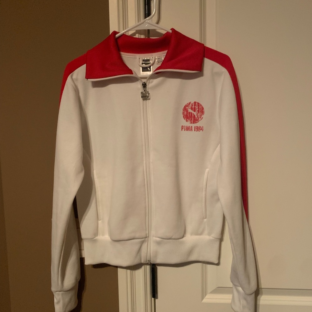 Rare Vintage Puma 1964 Track Jacket perfect condition in Red & White.